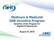 Medicare and Medicaid EHR Incentive Program - State of New Jersey