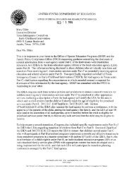 Letter dated 02/22/04 to Elder re - U.S. Department of Education