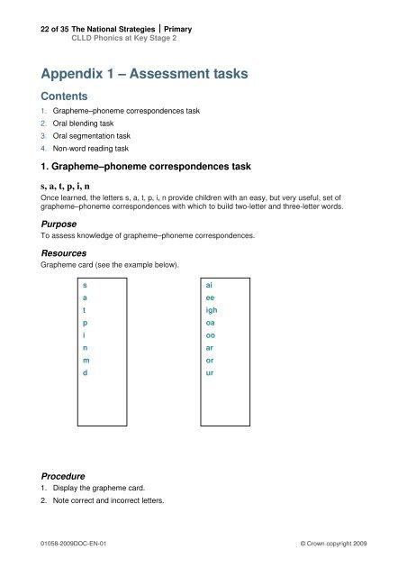 CLLD Phonics at Key Stage 2 - School-Portal.co.uk