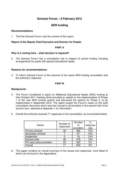 Additional Educational Needs Funding - Staffordshire Learning Net