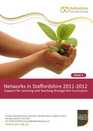 CPD networks booklet 2011-2012.pdf - Staffordshire Learning Net