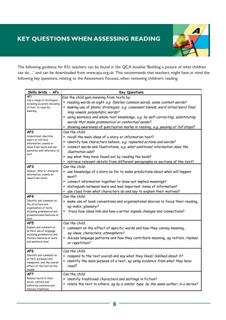 Reading skills_save for pdf - Staffordshire Learning Net ...