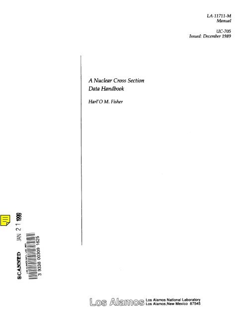 A Nuclear Cross Section Data Handbook