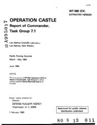 operation castle, pacific proving grounds, march-may 1954, report of ...