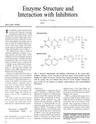 Enzyme Structure and Interaction with Inhibitors