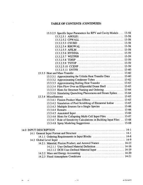 Code Manual for CONTAIN 2.0 - Federation of American Scientists