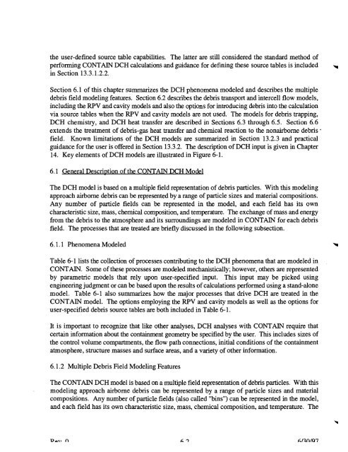 Code Manual for CONTAIN 2.0 - Federation of American Scientists