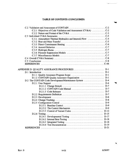 Code Manual for CONTAIN 2.0 - Federation of American Scientists