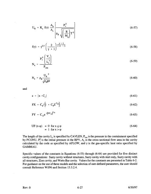 Code Manual for CONTAIN 2.0 - Federation of American Scientists