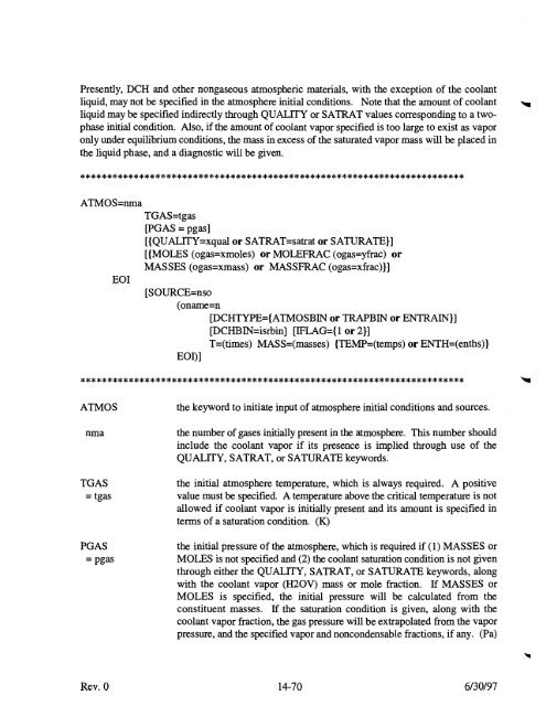 Code Manual for CONTAIN 2.0 - Federation of American Scientists