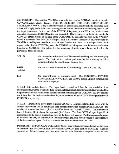 Code Manual for CONTAIN 2.0 - Federation of American Scientists