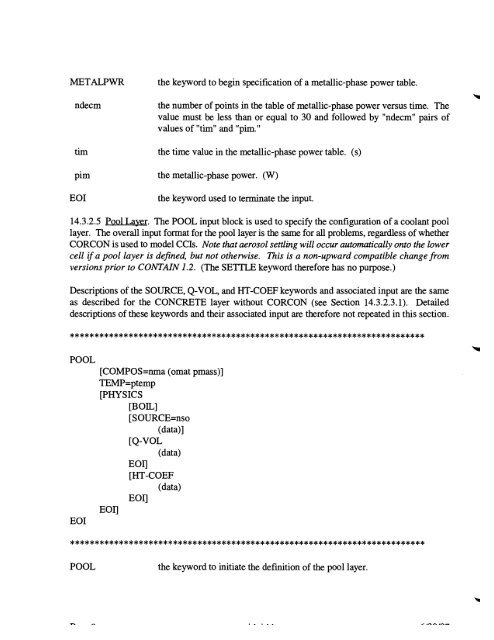 Code Manual for CONTAIN 2.0 - Federation of American Scientists