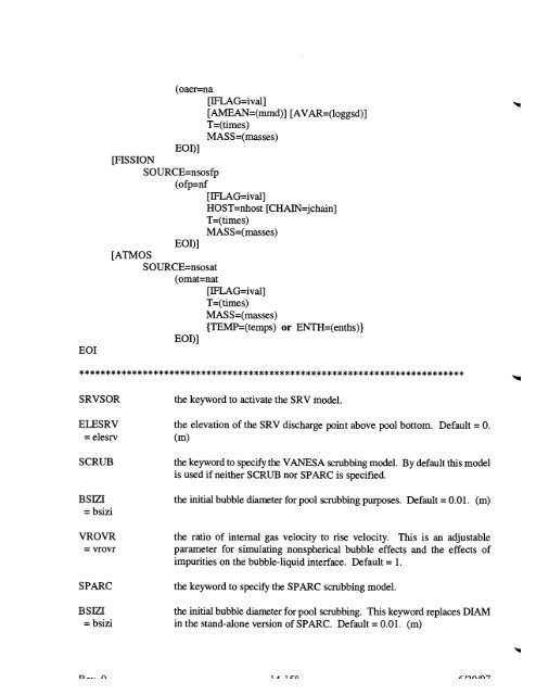 Code Manual for CONTAIN 2.0 - Federation of American Scientists