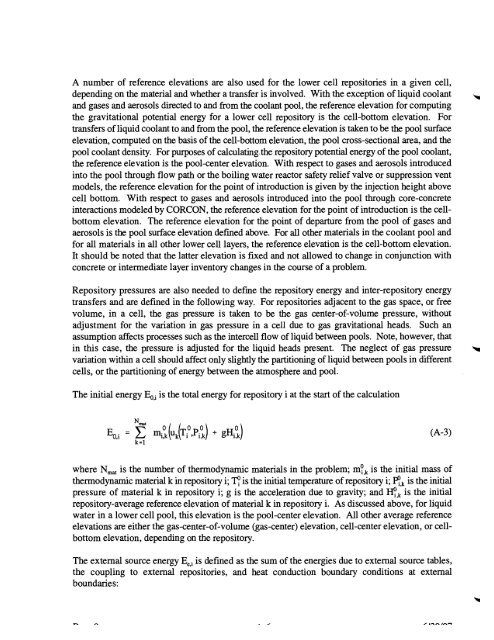 Code Manual for CONTAIN 2.0 - Federation of American Scientists