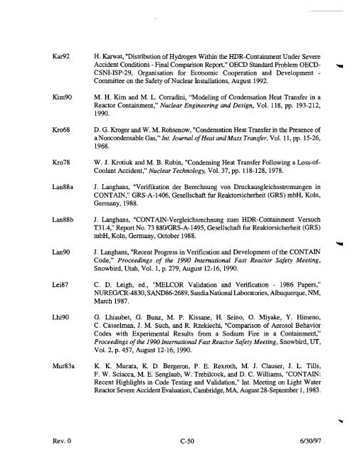 Code Manual for CONTAIN 2.0 - Federation of American Scientists