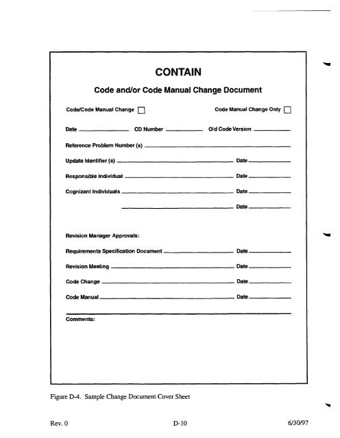 Code Manual for CONTAIN 2.0 - Federation of American Scientists