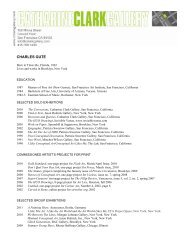 Gute Resume 2010 - Catharine Clark Gallery