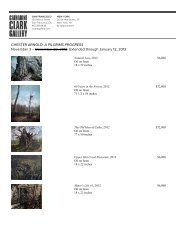 Exhibition Checklist (PDF) - Catharine Clark Gallery
