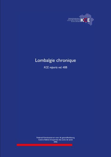 Lombalgie chronique - KCE