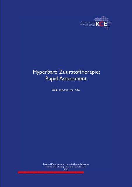 Hyperbare Zuurstoftherapie: Rapid Assessment - KCE