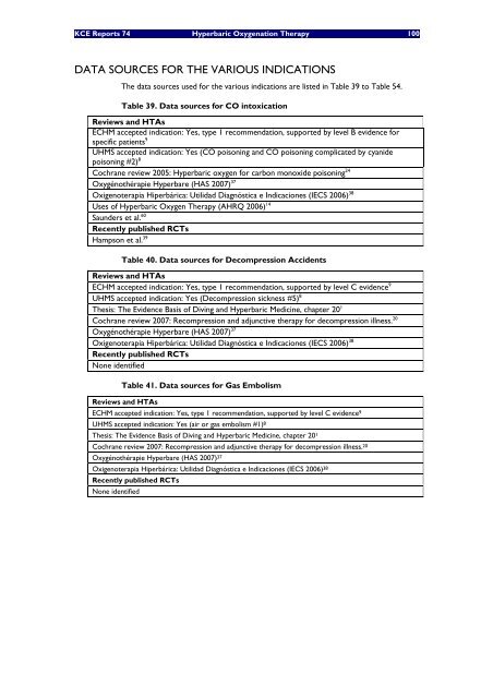 Hyperbare Zuurstoftherapie: Rapid Assessment - KCE