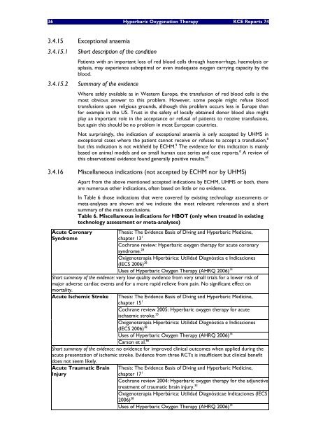 Hyperbare Zuurstoftherapie: Rapid Assessment - KCE