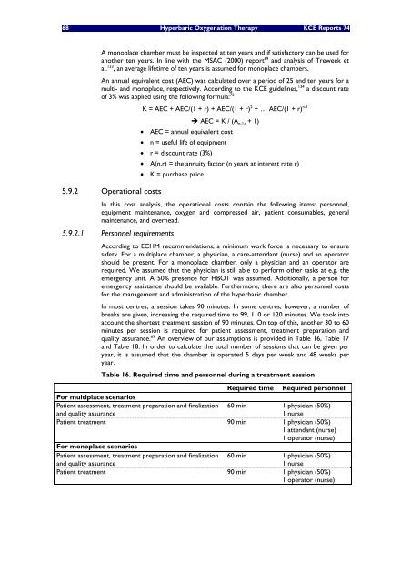 Hyperbare Zuurstoftherapie: Rapid Assessment - KCE