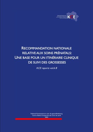 Télécharger le rapport (308 p.) - KCE
