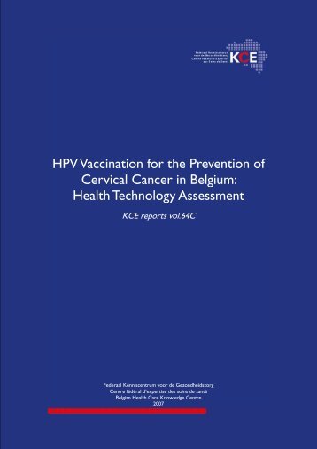 HPV Vaccination for the Prevention of Cervical Cancer in ... - KCE