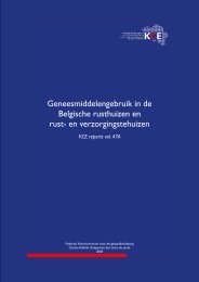 Utilisation Des Medicaments Dans Les Maisons De Soins Kce
