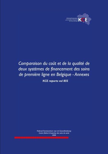 Télécharger le supplément (250 p.) - KCE
