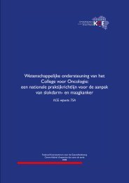 Report in English with a Dutch summary (KCE reports 75A)