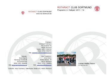 Rotaract Programm 2011-2 - Rotaract Club Dortmund