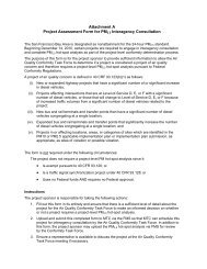 Project Assessment Form for PM2 - State of California