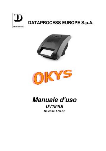 Manuale d'uso - Dataprocess