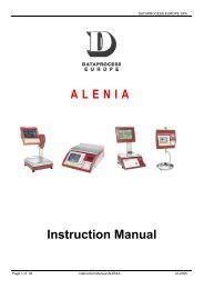 ALENIA Instruction Manual - Dataprocess