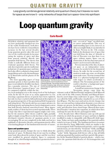 Loop quantum gravity - Institute for Gravitational Physics & Geometry ...