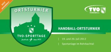 Ortsturnier-Infoblatt 2012 - TV Stetten Handball