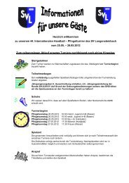 Pfingstturnier des SV Langensteinbach vom 25.05. – 28.05.2012