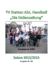 Untitled - TV Stetten Handball