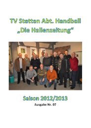 Untitled - TV Stetten Handball