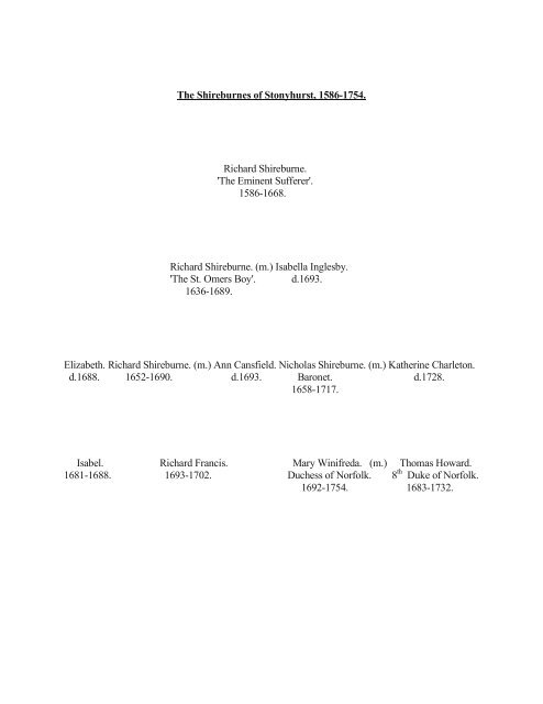 SHIRBURNS of Stoneyhurst.pdf - Ingilby History