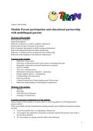 Module Parent participation and educational partnership with ...