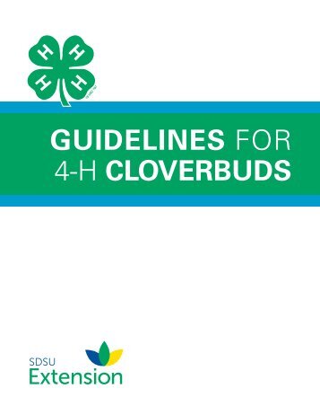Guidelines for 4-H Cloverbuds (766 KB) Download - iGrow
