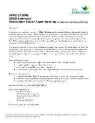 APPLICATION: SDSU Extension Reservation Farrier ... - iGrow