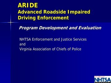 ARIDE ARIDE - Delaware Office of Highway Safety