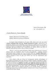 la lettre de l'OFAJ aux établissements - Allemand @ Créteil