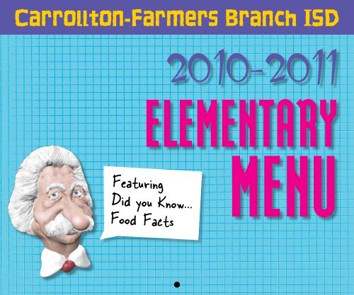 2010-2011 Primary Lunch Menu - Carrollton-Farmers Branch Staff ...