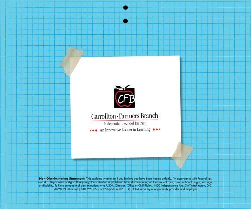 2010-2011 Primary Lunch Menu - Carrollton-Farmers Branch Staff ...