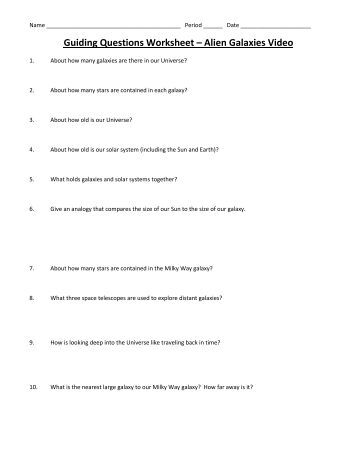 Printables Energy Flow In Ecosystems Worksheet energy flow in ecosystems guiding questions worksheet alien galaxies video